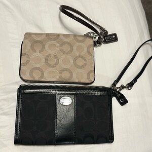 Authentic coach wallets